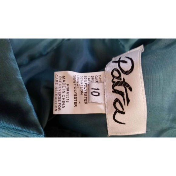 Gorgeous Green Size 10 Patra Long Dupioni Silk Formal Dress With Optional Shawl - Picture 5 of 6